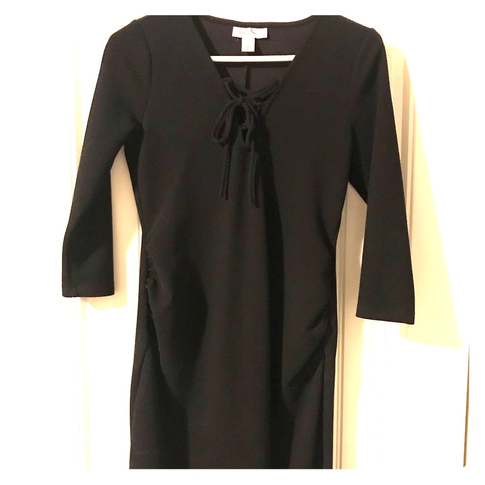 Motherhood maternity sexy textured LBD